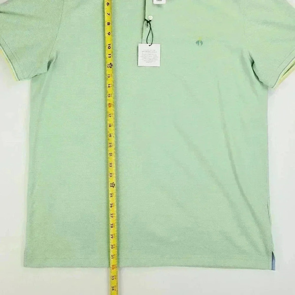 Brooks Brothers Slim Fit Size 2XL Embroidered Logo Green Cotton Performance Polo - Picture 7 of 10
